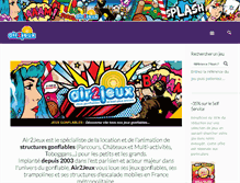 Tablet Screenshot of air2jeux.fr